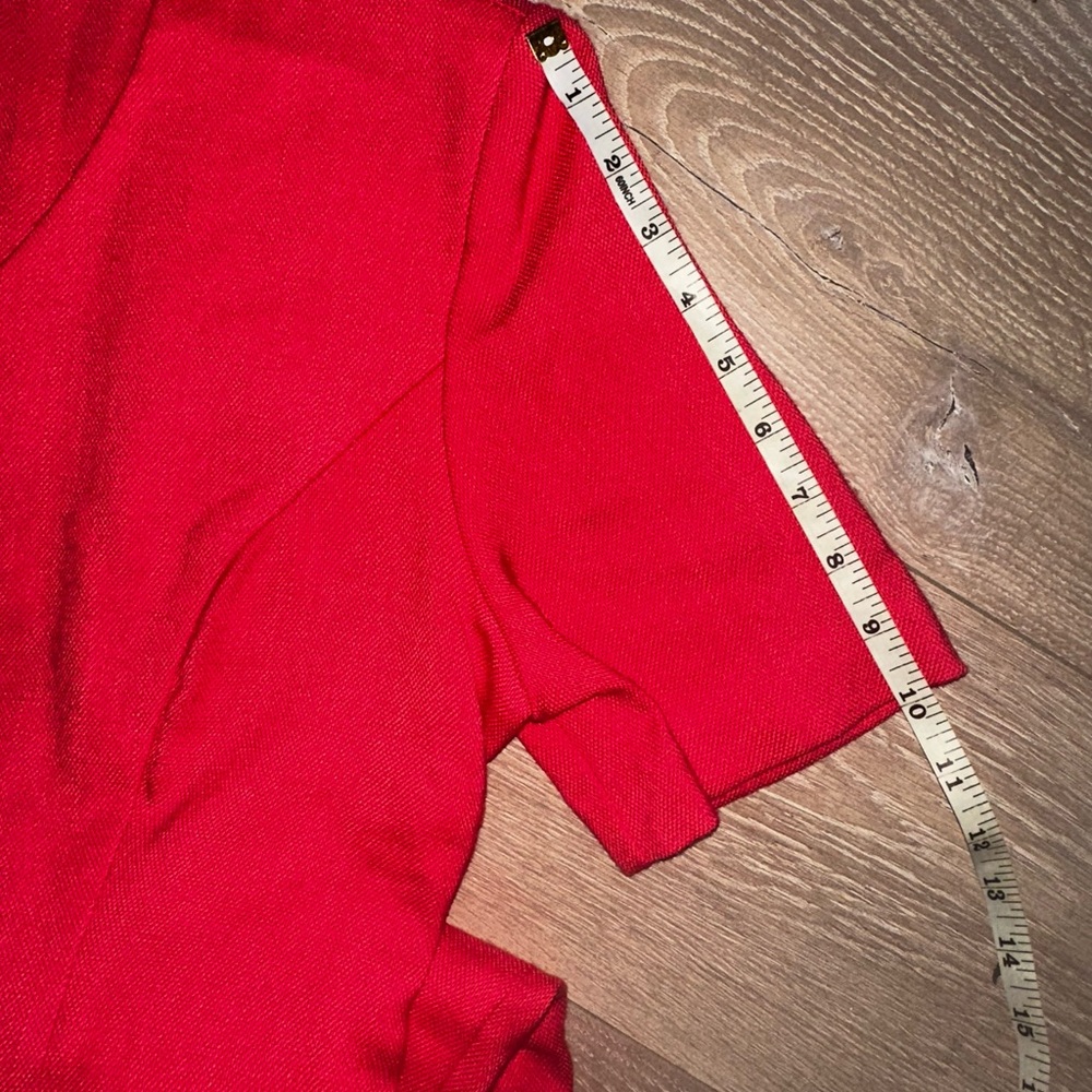 VTG 80s 90s Magenta Pink Dress Suit Button Front Petite Sz 6 NWT 💕 - Picture 9 of 14